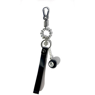 Móc khoá da thật titan phong cách Access “ Alphabet Keychain “