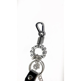 Móc khoá da thật titan phong cách Access “ Alphabet Keychain “