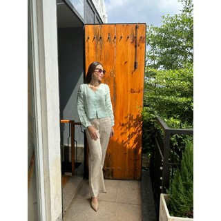 MaxMessi - Áo top linen cao cấp tay dài nút sườn