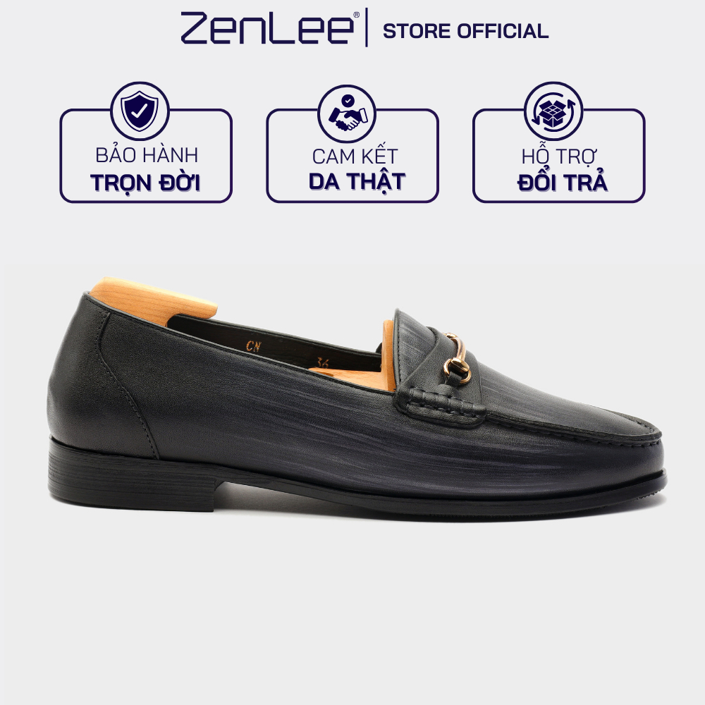 Giày lười da nam thủ công Patina ZENLEE LPX01 kiểu dáng Tassel Loafer, giày da bê cao cấp Italy bảo hành trọn đời