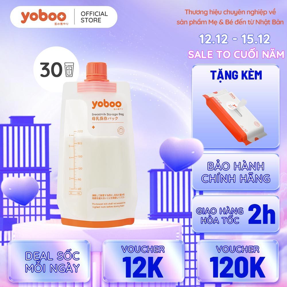 Set 30 túi trữ sữa mẹ Yoboo YB