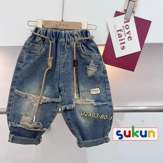 (8-22kg) Quần jeans bé trai bé gái loại đẹp shop sukun Quần bò cho bé kunkid