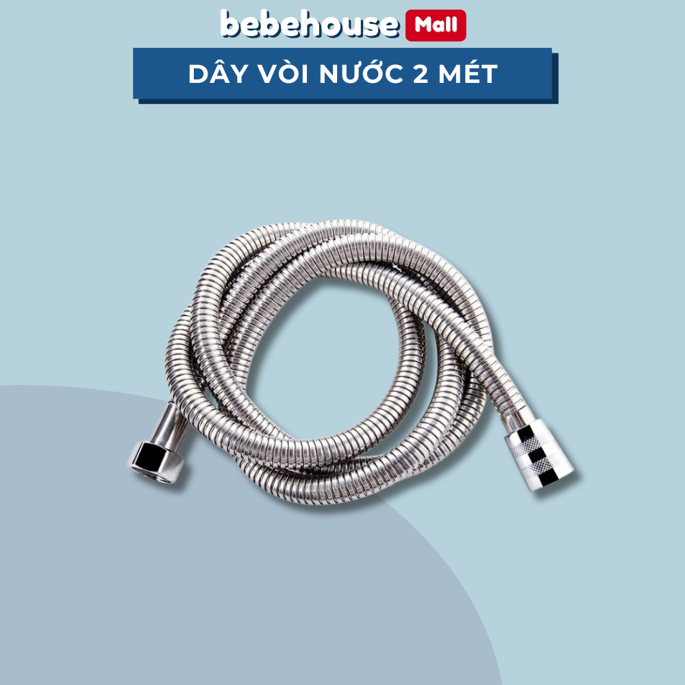 Dây vòi sen tắm, dây vòi xịt vệ sinh inox cao cấp,Lò xo. BEBEHOUSE