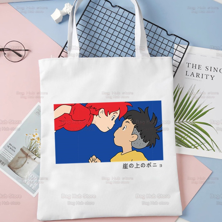 Túi tote PONYO sưu tầm bộ sưu tập hoạt hình truyện tranh
