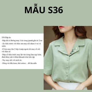 RẬP GIẤY A0 ÁO SƠ MI CỔ DANTON MÃ S36