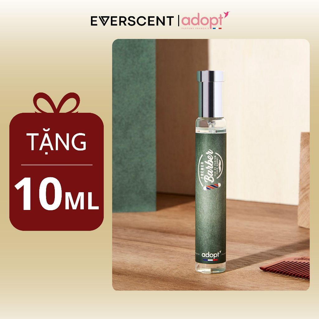 Nước Hoa Adopt' Nam 30ml French Barber Quý Ông, Lịch Lãm + Everscent Thiết Kế Đa Dạng Mùi Hương, Thơm Lâu