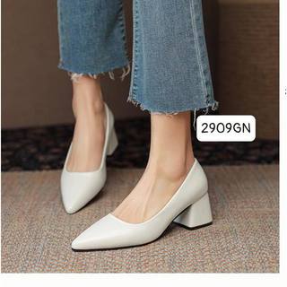 Giày cao gót đế vuông 2909gn