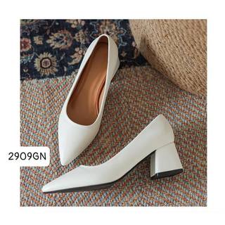 Giày Cao Gót Đế Vuông 2909GN