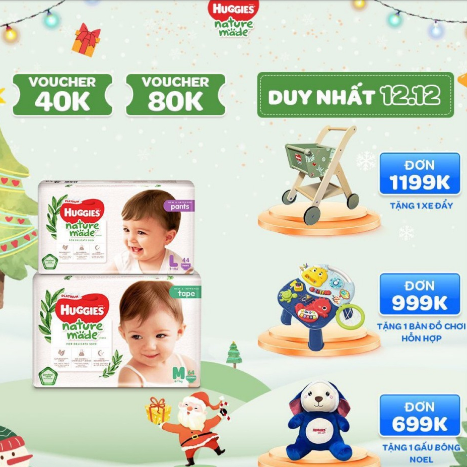 Quà tặng kèm cho bỉm HUGGIES NATURE MADE