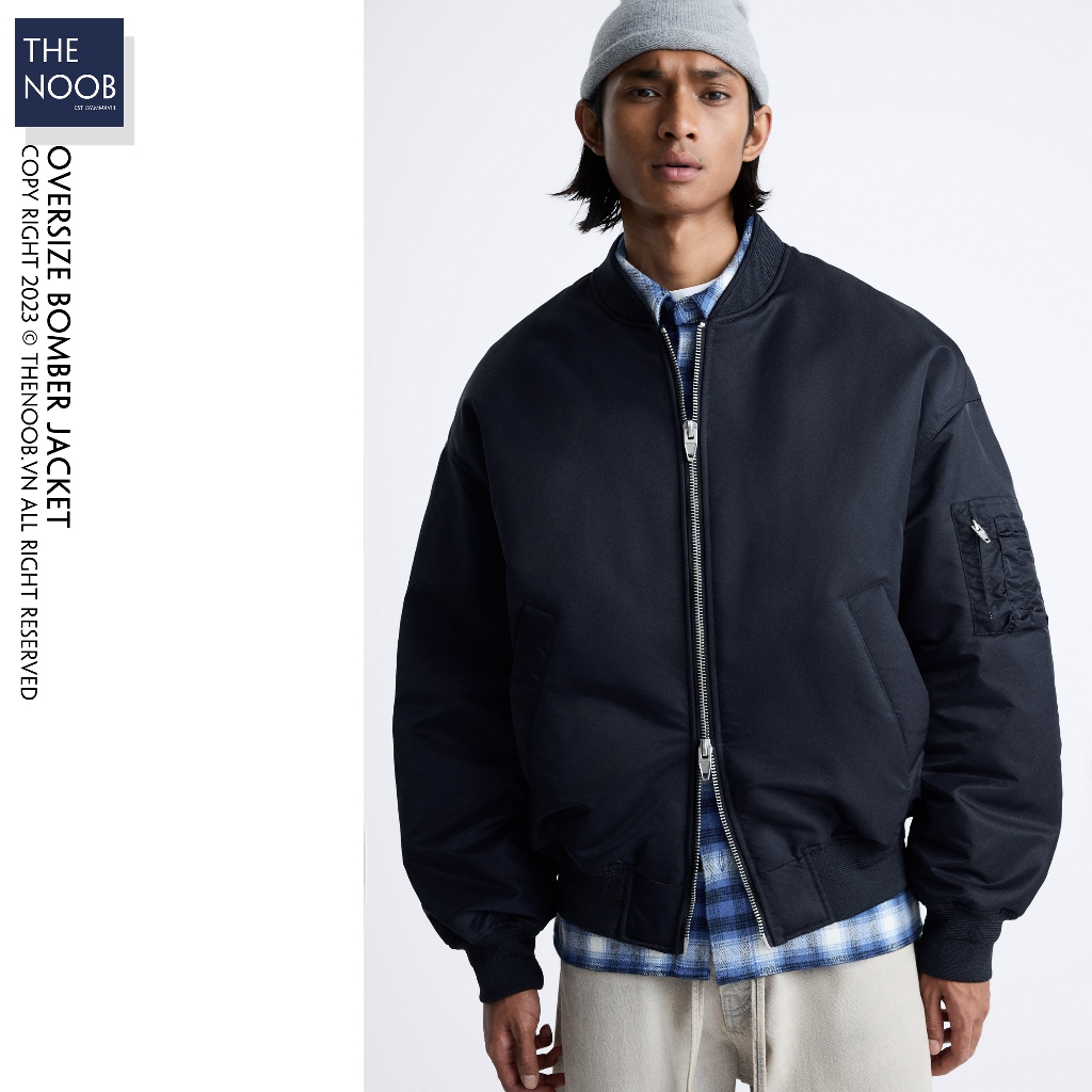 Áo Khoác Bomber Dáng Oversize Trần Bông - 2024AK67