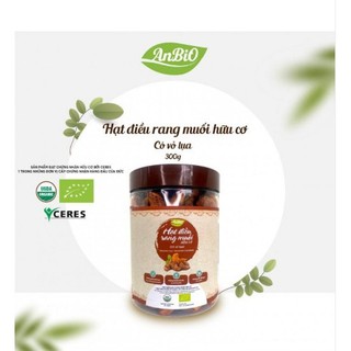 Hạt điều hữu cơ nhân trắng, rang muối Organic 350