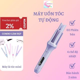 Máy uốn tóc tự động cao cấp Huihao, máy làm xoăn, máy uốn xoăn tóc nóng nhanh tiện lợi không gây hại cho tóc BH 6 tháng