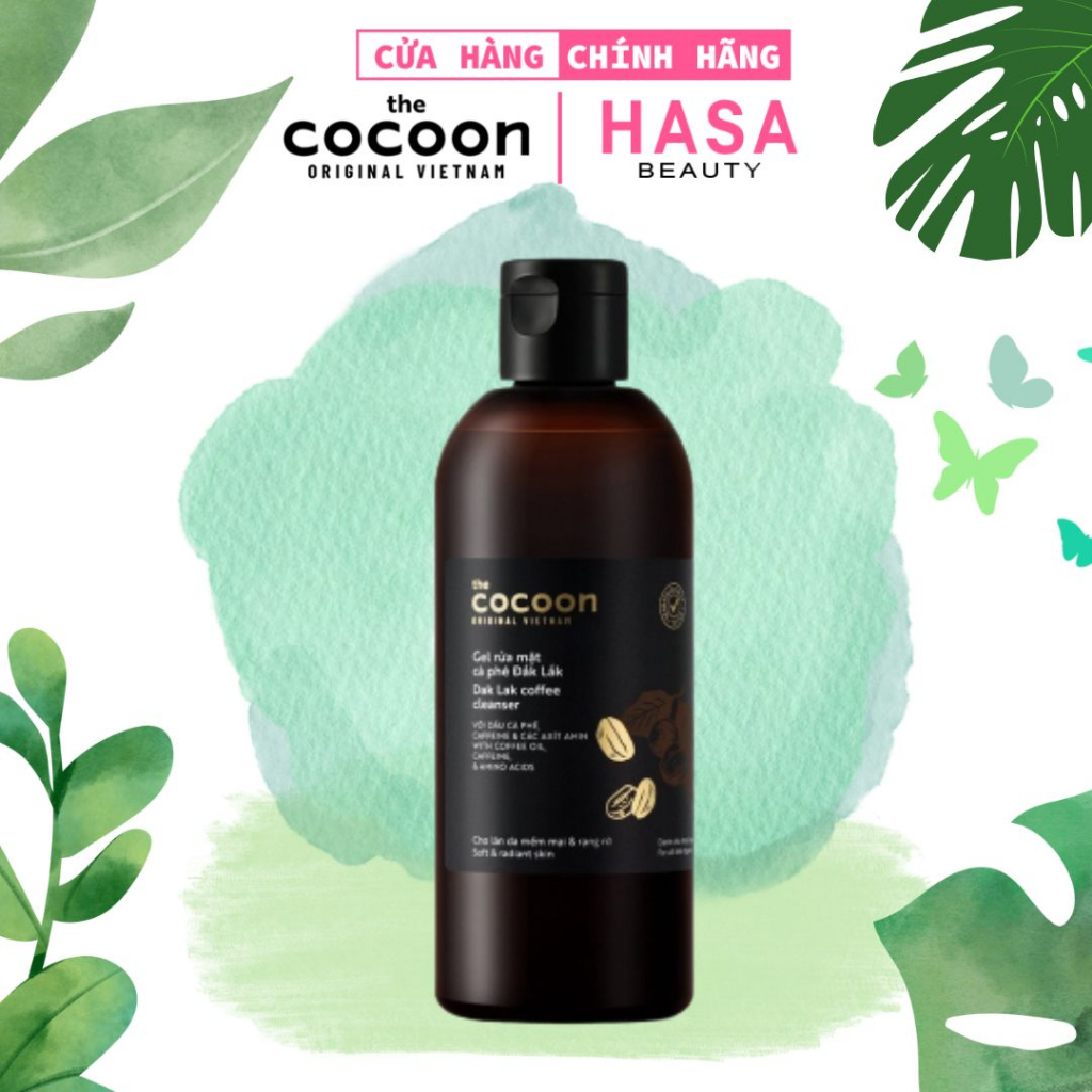 Gel Rửa Mặt Cà Phê Đắk Lắk Cocoon 310ml Cho Làn Da Tươi Mới và Rạng Rỡ | Thuần Chay