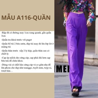 RẬP GIẤY A0 QUẦN ÂU NỮ MÃ A116