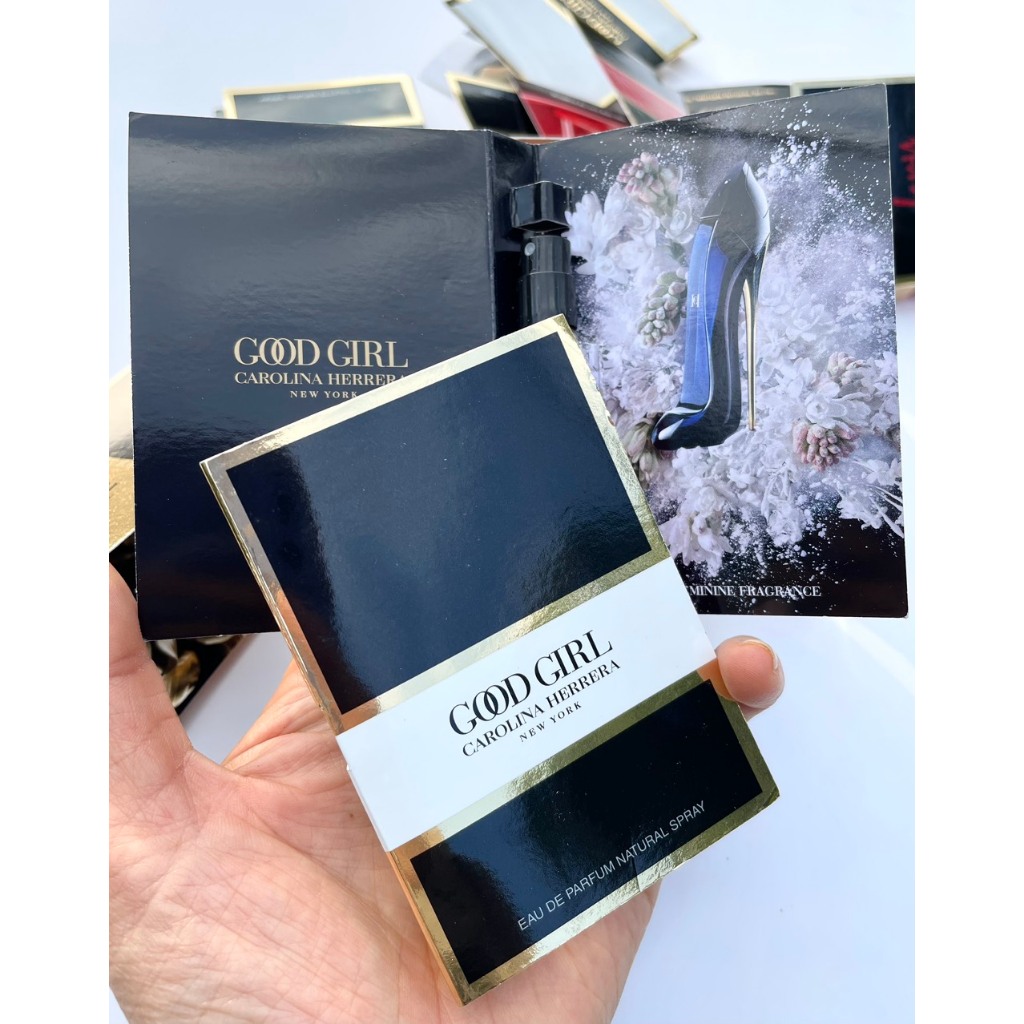 Vial mẫu thử nước hoa Good Girl, Bad boy nhà Carolina Herrera. Vial guốc đen edp, very good girl chính hãng, chuẩn auth