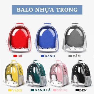  Balo thú cưng Trong Suốt đủ màu dành cho chó mèo - Phụ kiện thú cưng - SECRET SHOP 
