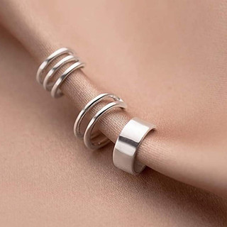 Khuyên tai bạc Khuyên kẹp vành tai không cần xỏ lỗ Van Jewelry