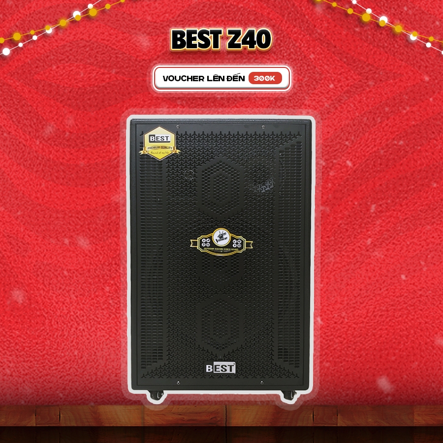 Loa kéo di động Best Z40 400W Bass 40 (kèm 2 mic) 16''