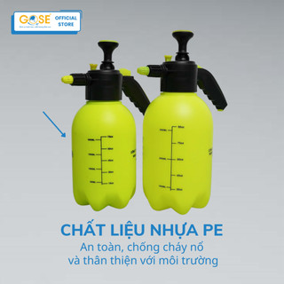 Bình Tưới Cây Gose 2L/3L- Bình Xịt Nước Tưới Cây Cảnh, Cây Hoa - Nhựa PE cao cấp siêu bền