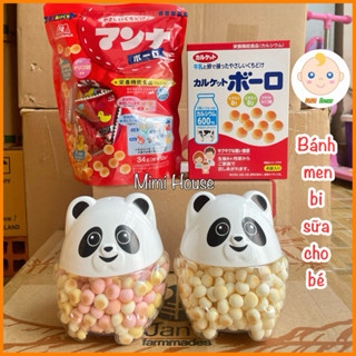 Bánh men bi sữa ăn dặm cho bé, bánh men bi Nhật, bánh men bi gấu trúc