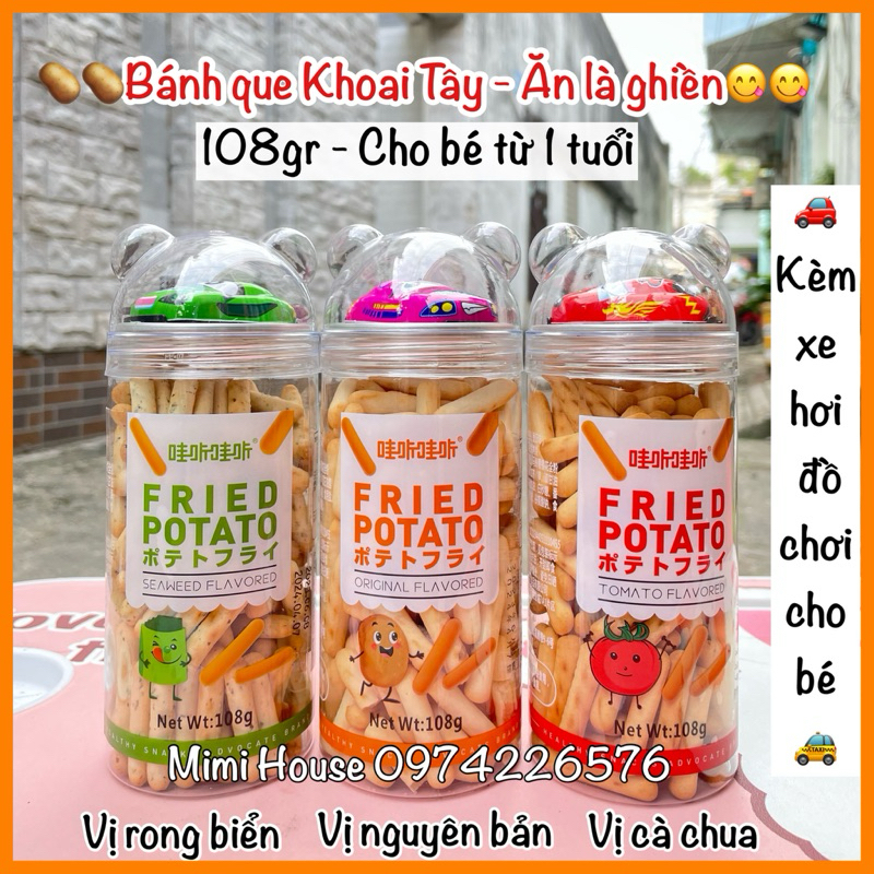 Bánh que khoai tây, snack khoai tây Potato cho bé từ 1 tuổi