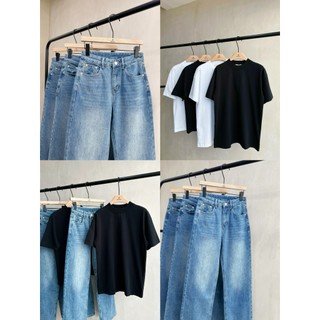 Quần jeans suông BASIC BOA JEANS