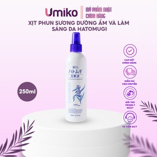 Xịt khoáng dưỡng am chiết xuất ý dĩ hatomugi umiko giúp dưỡng âm và làm sáng da chai 250ml