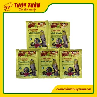 Combo 5 gói cám khuyên Thúy Tuấn số 2 cao cấp 100gr - Cám chim Thúy Tuấn chính hãng