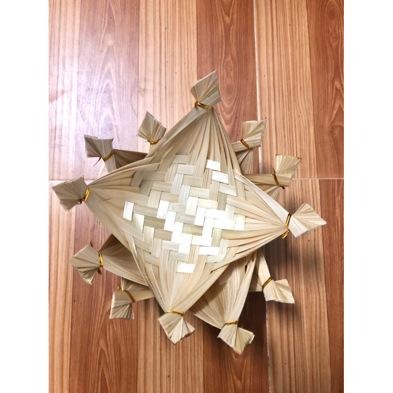 Thuyền nan tre đan 4 cạnh đựng ngũ vị, decor,trang trí,handmade,…