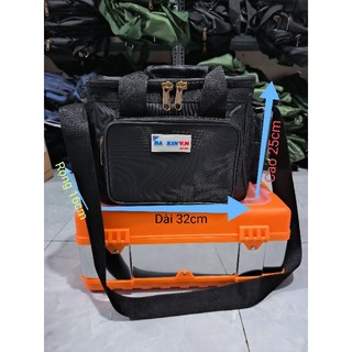 Túi đựng đồ nghề hộp vuông 5 ngăn size nhỏ