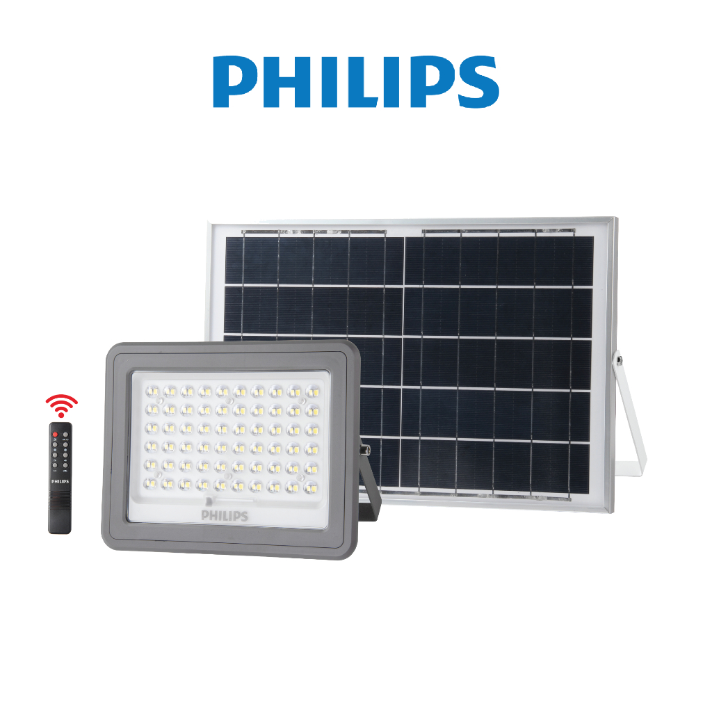 Đèn pha năng lượng mặt trời Philips (full phụ kiện) BVC050 LED6/ LED9/ LED15