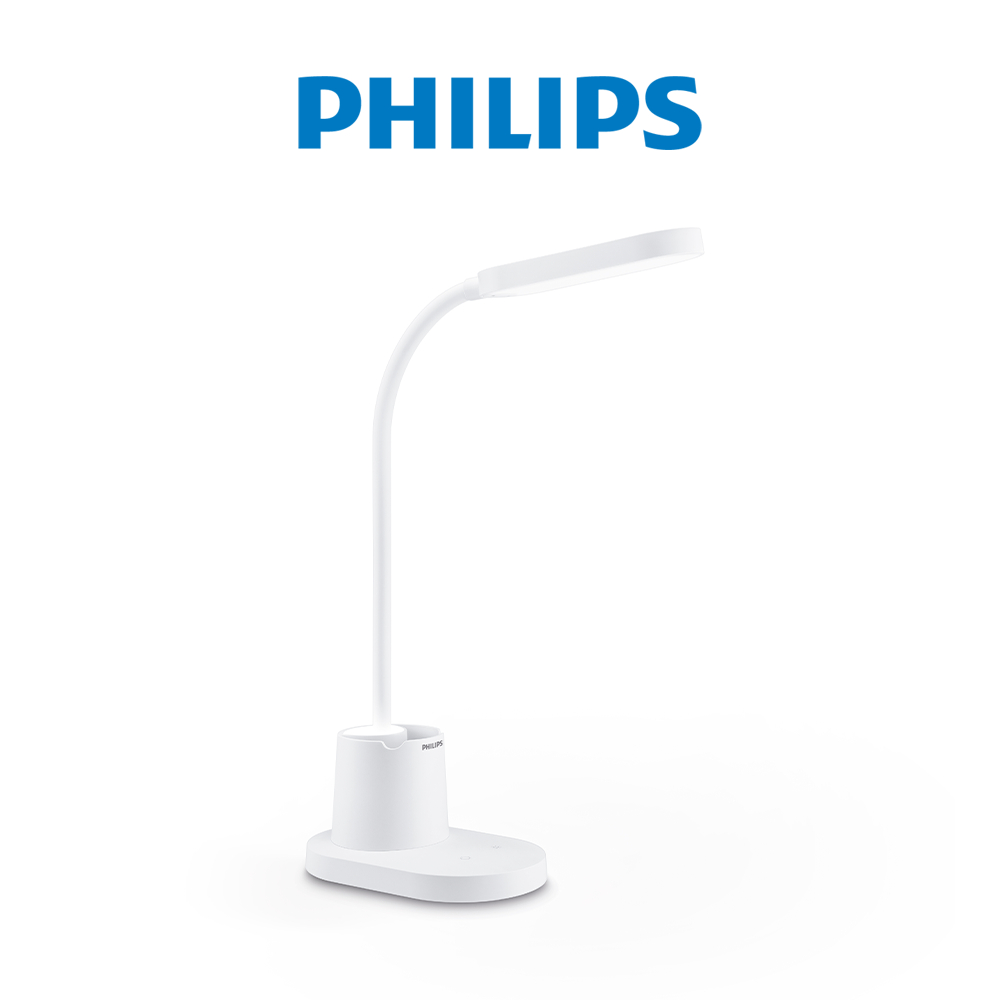 Đèn bàn Philips Bucket DSK214 7W - Điều chỉnh độ sáng, êm dịu cho đôi mắt khỏe đẹp