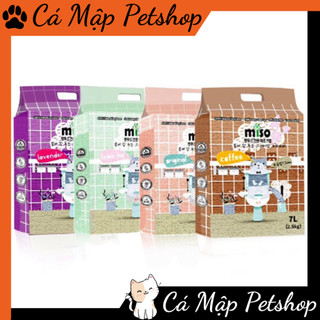 Cát đậu nành cho mèo miso, cát đậu nành miso túi 7l - 2.5kg