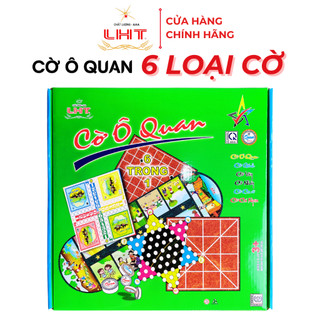 Cờ Ô Quan Hộp Giấy Lớn 6 trong 1 (Gồm Ô quan, Cờ vây, Cờ caro, Cờ cá ngựa, Cờ nhảy, Cờ gánh) LIÊN HIỆP THÀNH