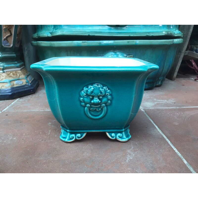 Chậu vuông bonsai gốm Tàu