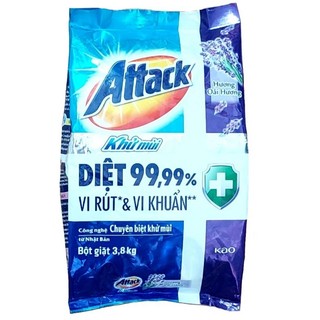 Bột giặt Attack Khử Mùi Hương Oải Hương 3.8kg