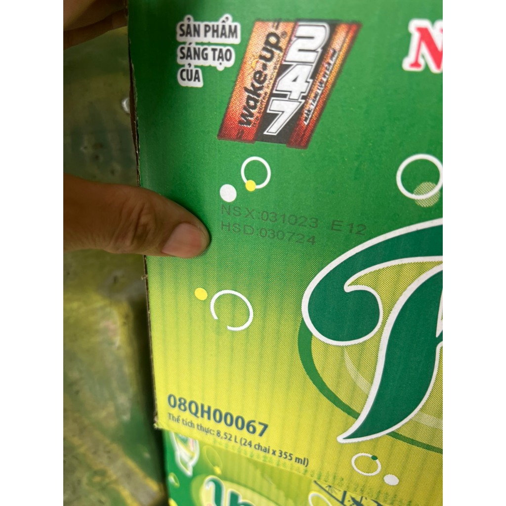 Thùng 24 Chai Nước Khoáng Chanh Muối Có Gas 355ml Faith