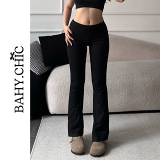 ( ĐỌC KĨ SIZE ) Quần ỐNG LOE cạp trễ lưng thun, chất thun lạnh dày mát