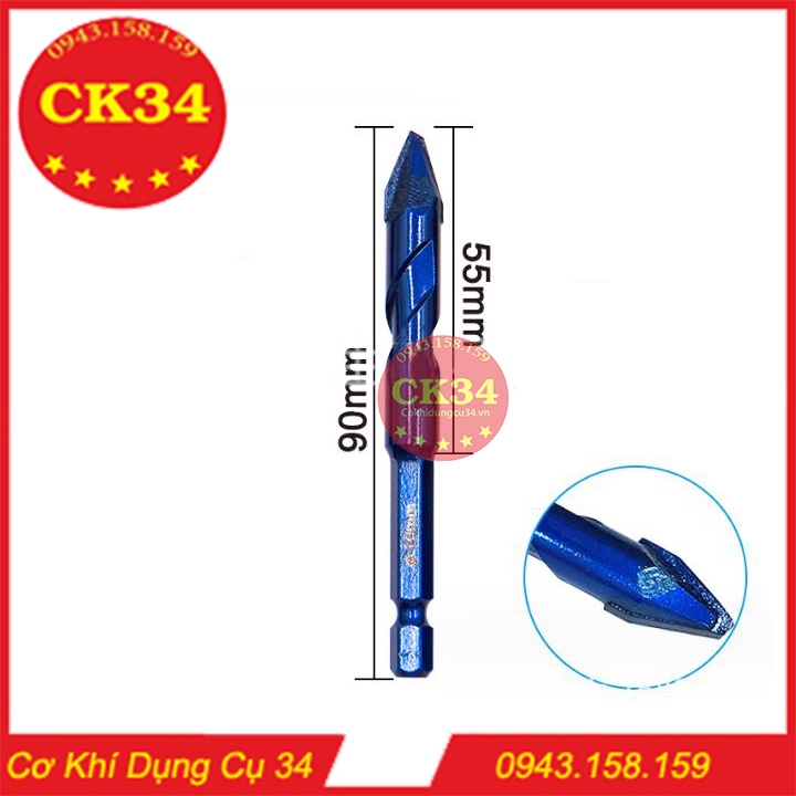 Mũi khoan đa năng thân xoắn chuôi lục giác cho máy khoan, máy bắn vít chuyên dụng gạch, đá granit, tường, bê tông, gỗ