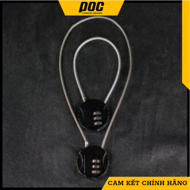 ổ khóa dây khóa mũ bảo hiểm [ 30cm ]