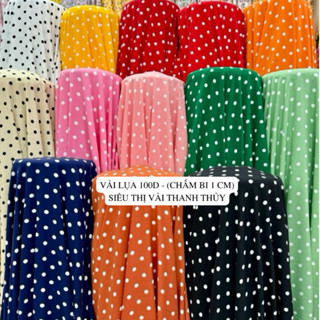 VẢI LỤA CHẤM BI - DÒNG VẢI THÔNG DỤNG - 1 MÉT X 1M5