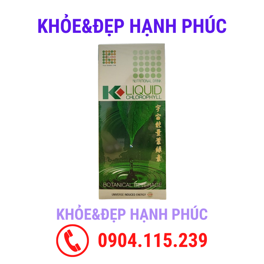 Diệp lục nước K-link Liqid Chlorophyll Malaysia thanh lọc, giải độc cho cơ thể - 500 ml/chai