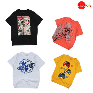 Áo thun bé trai xuất xịn, áo phông cho bé trai, chất cotton, size 5,6-16 tuổi,  - SUNKIDS