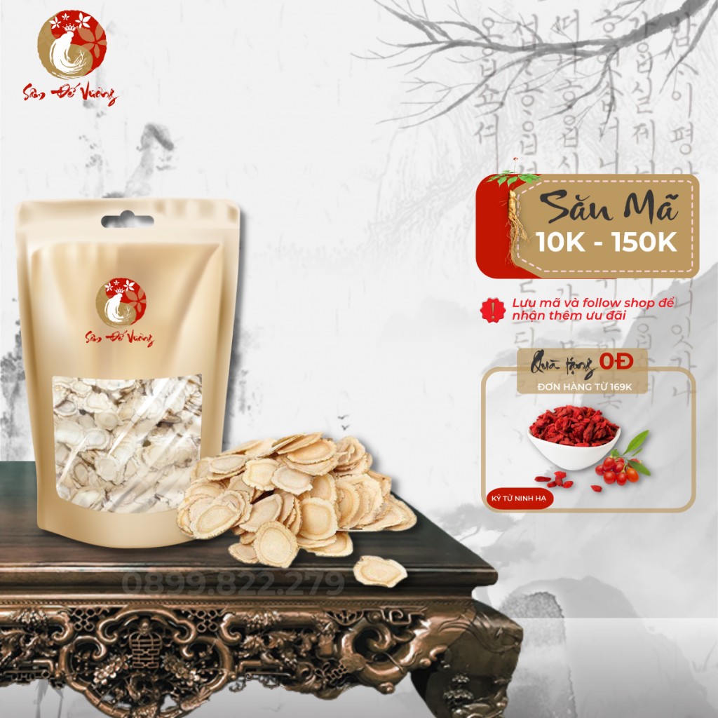 Nhân Sâm Tây Dương Thái Lát 500g - Tây Sâm, Sâm Hoa Kỳ, Sâm Canada Dưỡng Huyết Bổ Khí - Sâm Đế Vương