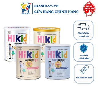 Sữa hikid tăng chiều cao hàn quốc dê, hikid bò vani, premium tách béo, socola - sữa bột công thức 650g 600g