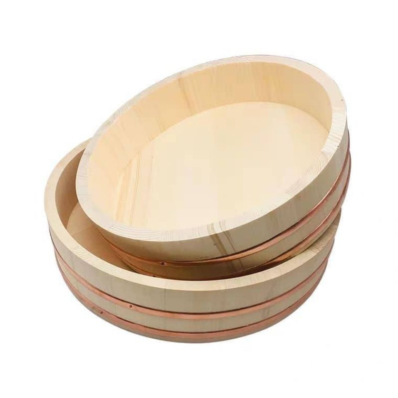 Thố gỗ trộn cơm sushi phong cách Nhật Bản