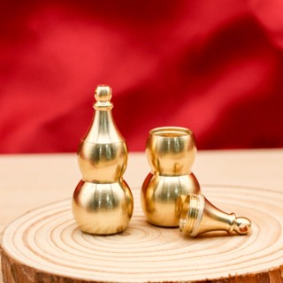  Hồ Lô Rỗng Bằng Đồng Kèm Khoen Nhỏ 10mm Mở Được Cao 28mm Và 42mmPhụ Kiện Trang Trí Phong Thuỷ 