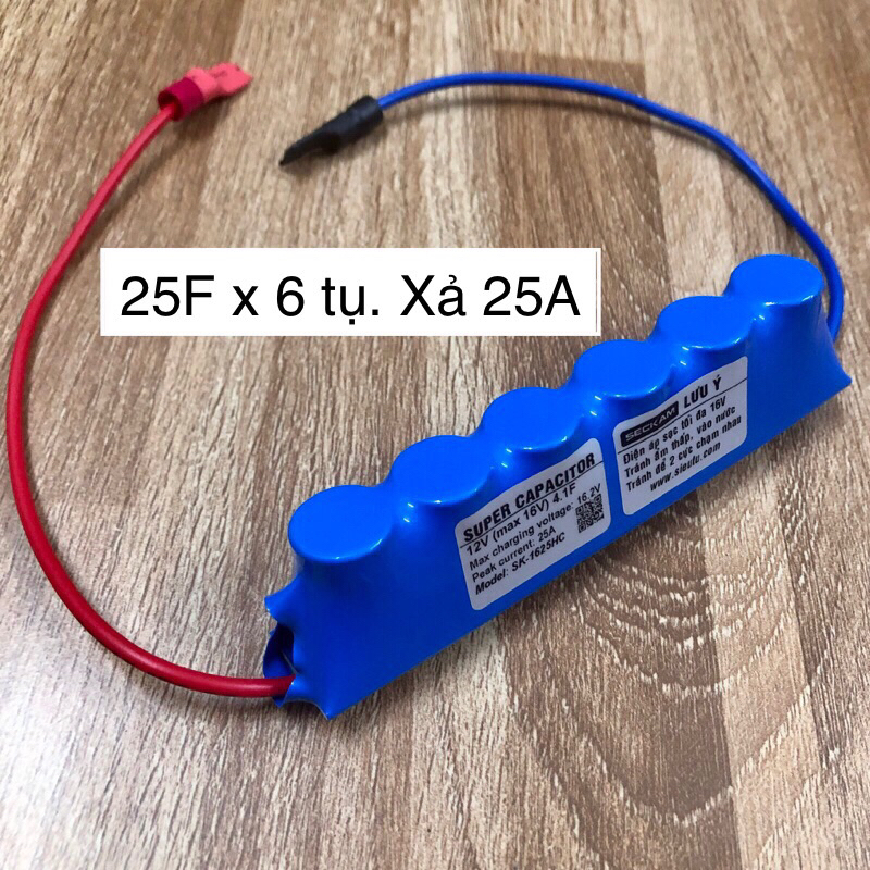 Siêu tụ điện Hycap Korea 25F 2.7V x 6 tụ