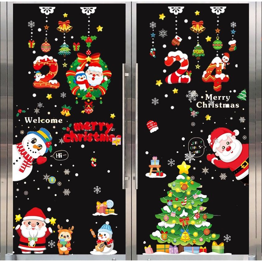 Decal trang trí Noel, Decal Noel dây treo trang trí Noel Link số 2 gồm 50 mẫu