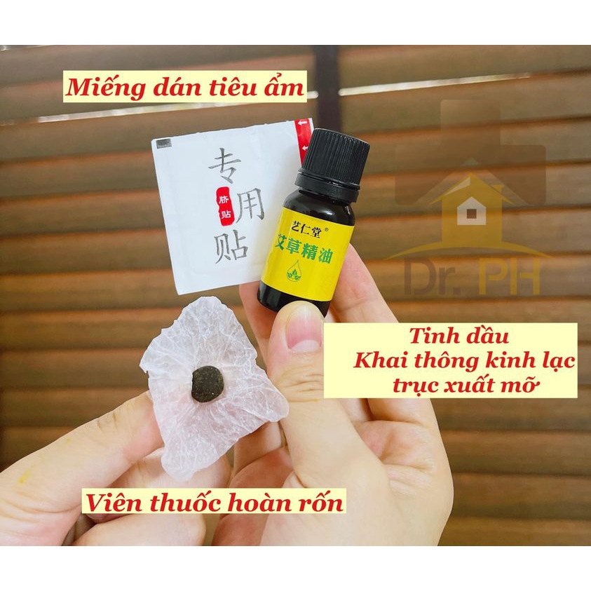 HỘP VIÊN NGẢI THẢO ĐẶT GIẢM MỠ tăng kèm Tinh Dầu Tiêu Mỡ>>>